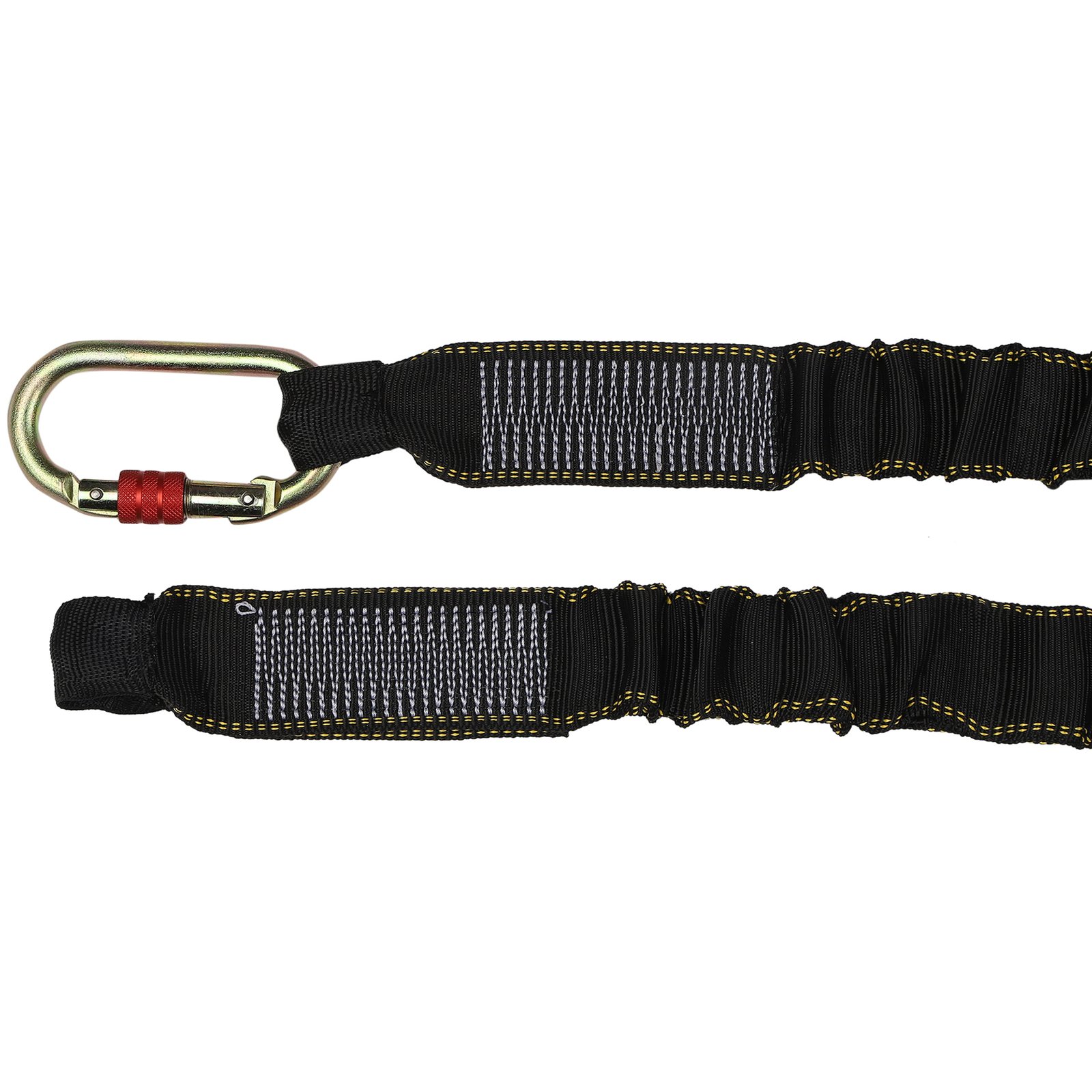 Shock Absorbing Lanyard with Loop and Carabiner - Image 2