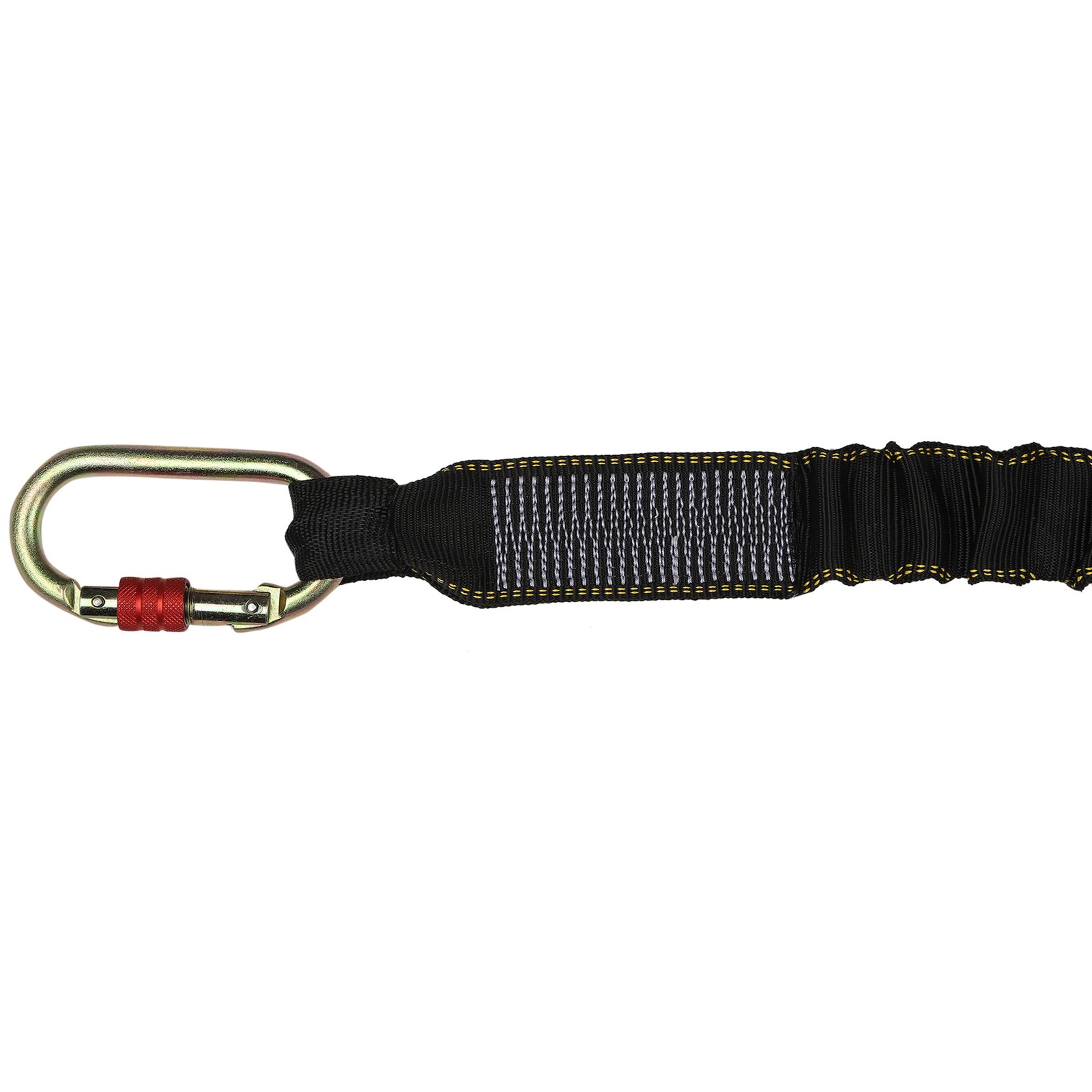 Shock Absorbing Lanyard with Loop and Carabiner - Image 3