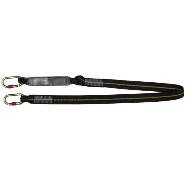energy absorbing webbing lanyard