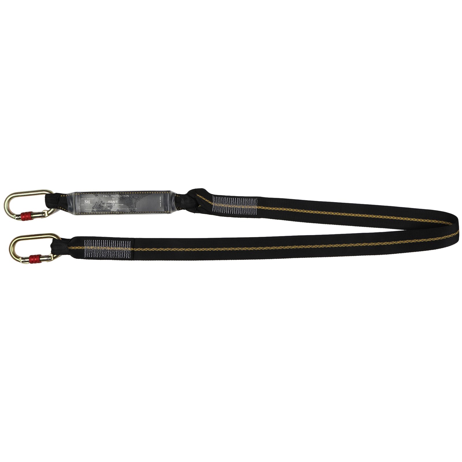 energy absorbing webbing lanyard