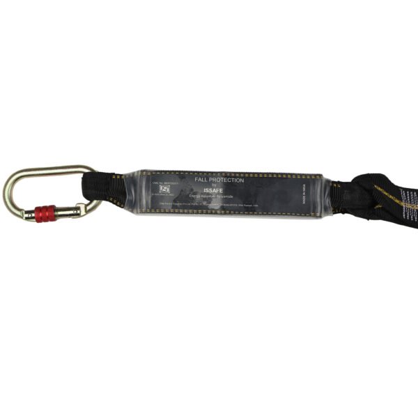 Energy Absorbing Webbing Lanyard with Carabiner Attachment - Image 3