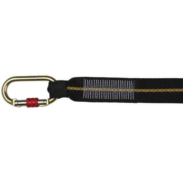 Energy Absorbing Webbing Lanyard with Carabiner Attachment - Image 4
