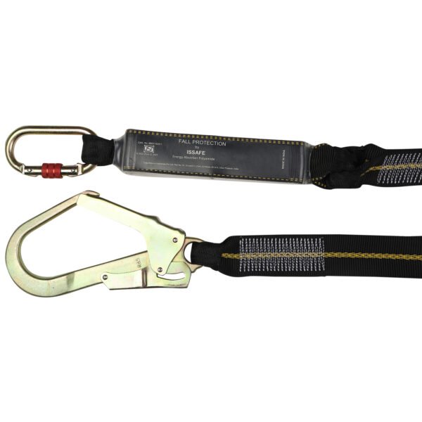 Energy Absorbing Webbing Lanyard with Loop Carabiner - Image 2