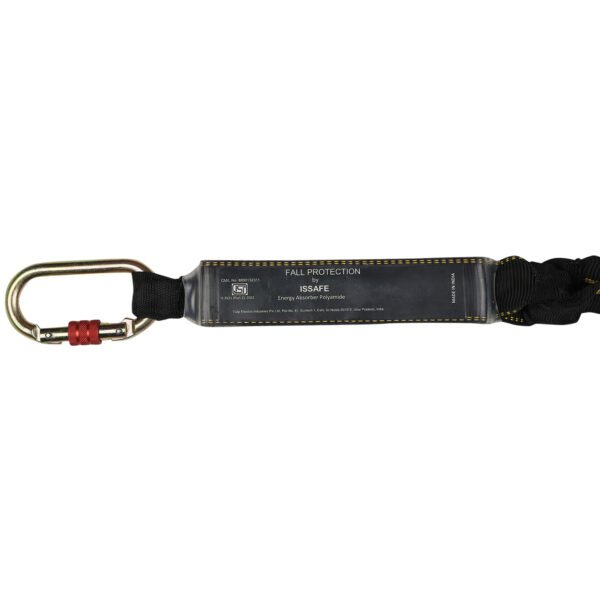Energy Absorbing Webbing Lanyard with Loop Carabiner - Image 4