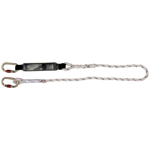rope lanyards with energy absorber