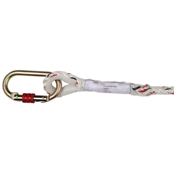 Rope Lanyards with Energy Absorber with Loop Attachment and Scaffolding Hook - Image 3