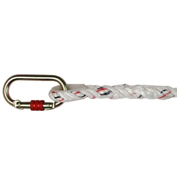 Fall Protection Lanyard with Carabiner Attachment and Scaffolding Hook - Image 4
