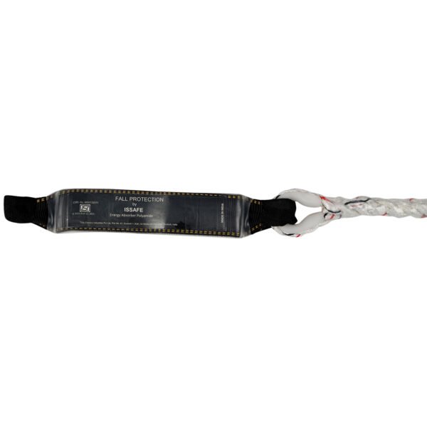 Rope 14mm Diameter Lanyard with Energy Absorber and Loop Attachment - Image 4