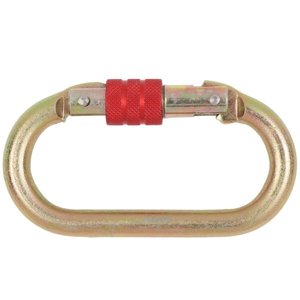 Steel Scew 15 MM Locking Bulb Type Stainless Steel Carabiner - Image 2